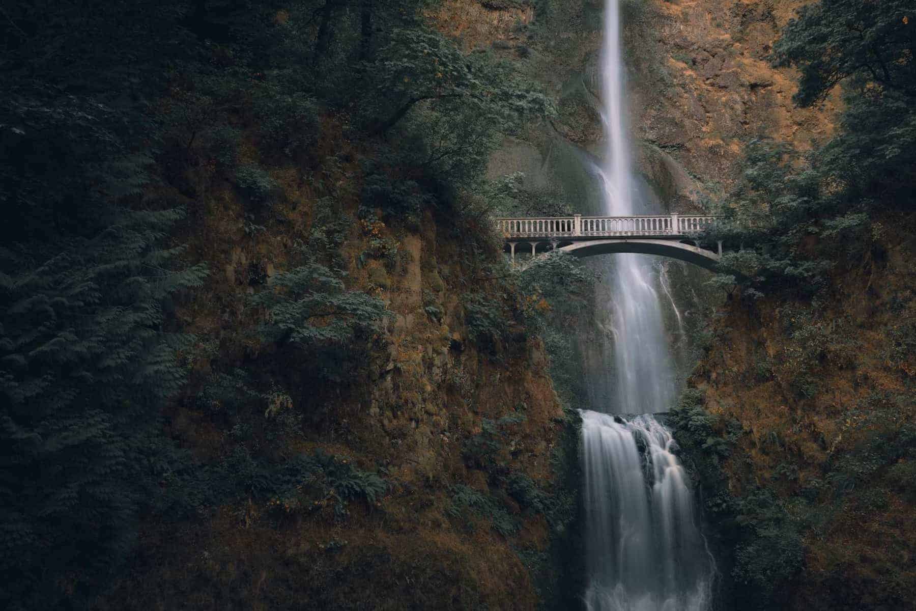 Multnomah Falls in the Columbia River Gorge, Oregon