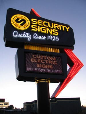 Security Signs website project
